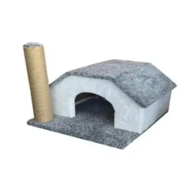 Tek Katlı Kedi Oyun Evi ve Tırmalama Tahtası