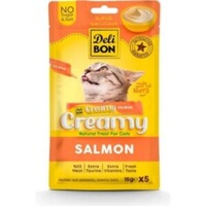 Delibon Creamy Kedi Ödül Maması Somonlu 15 gr 5li